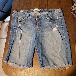 torrid boyfriend denim shorts size 18